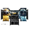 10x20 SEGO + QSEG Configuration C (Graphic Package) Sego modular lightbox with racing theme on a white background