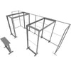 10x20 SEGO + QSEG Configuration C (Graphic Package) Set of metal display stands on a white background
