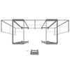 10x20 SEGO + QSEG Configuration C (Graphic Package)3D architectural model of a building structure on a white background