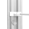 10x20 SEGO Modular Lightbox Display Configuration F Double - Sided (Graphic Package) White curtain rod with decorative finial on a white background