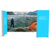 10x13 SEGO Modular Lightbox Display Configuration G Double - Sided (Graphic Package) Modular lightbox displaying a scenic view with a person and tent, featuring the brand 'SEGO'.