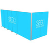 10x20 SEGO Modular Lightbox Display Configuration H Double - Sided (Graphic Package) Blue modular lightbox with 'SEGO' branding on a white background