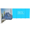 20x10 SEGO Modular Lightbox Display Configuration I Double - Sided (Graphic Package) SEGO modular lightbox with mountain and people design on a white background