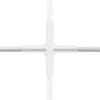 20x20 SEGO Modular Lightbox Display Configuration I Double - Sided (Graphic Package) White metal grid structure on a white background