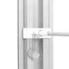 20x20 SEGO Modular Lightbox Display Configuration I Double - Sided (Graphic Package) White curtain rod with decorative finial on a white background
