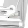 20x20 SEGO Modular Lightbox Display Configuration I Double - Sided (Graphic Package) Close-up of a white ceiling light fixture with a lampshade.