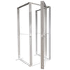 20x20 SEGO Modular Lightbox Display Configuration I Double - Sided (Graphic Package) Metal frame structure on a white background