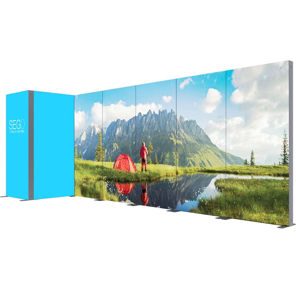 SEGO Modular Lightbox Display Configuration J Double-Sided (Graphic Package)