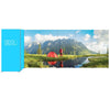 SEGO Configuration J 20x10 Graphic Package Tent with a person by a lake and mountains, branded 'SEGO'.