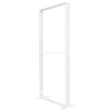 3.3 x 7.4ft. SEGO Modular Lightbox Display Double - Sided (Graphic Package) White metal display rack on a white background