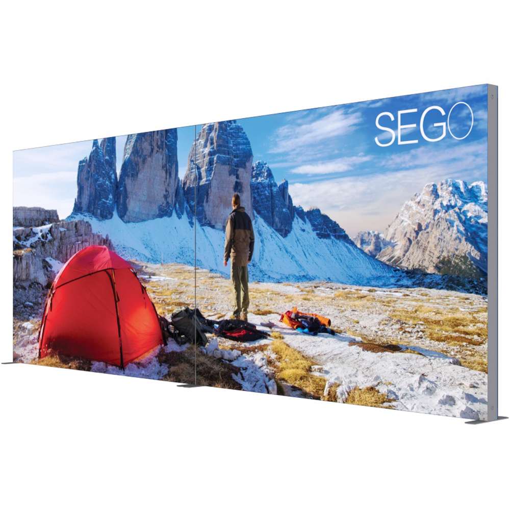 20 x 10 ft. SEGO Modular Lightbox Display Configuration A Double-Sided (Graphic Package)