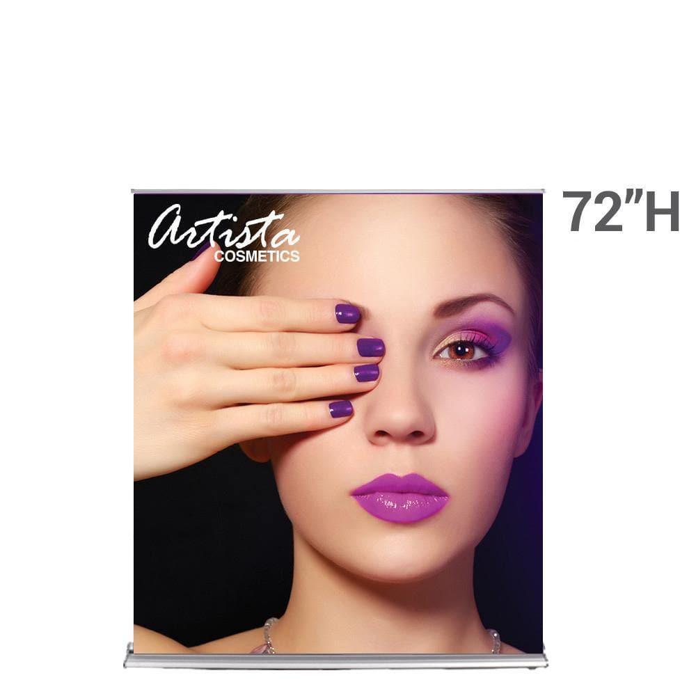 60" SilverStep Retractable Banner Stand (Silver) - WS Display