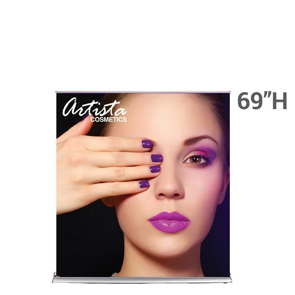 60" SilverStep Retractable Banner Stand (Silver) - WS Display