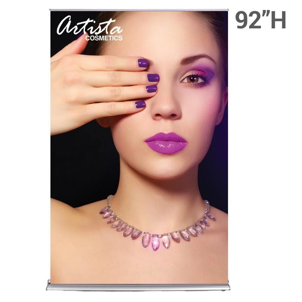 60" SilverStep Retractable Banner Stand (Silver) - WS Display