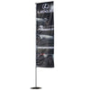 Splash Banner Stand - 2.6' x 8' Single - Sided, Graphic Only