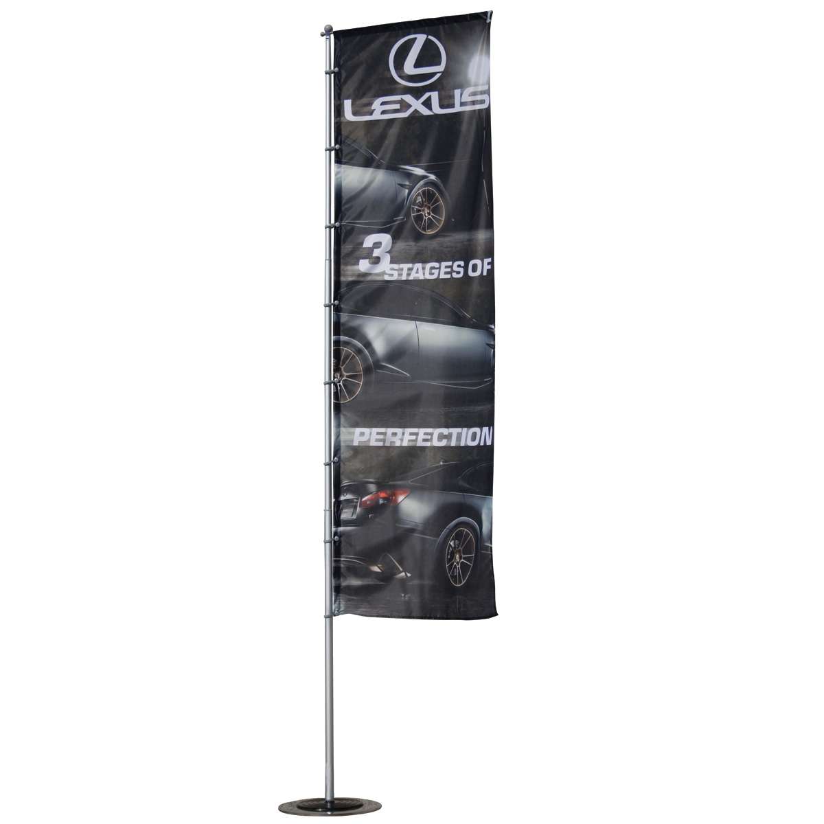 Splash Banner Stand-- 2.6' x 8' Single-Sided, Graphic Only