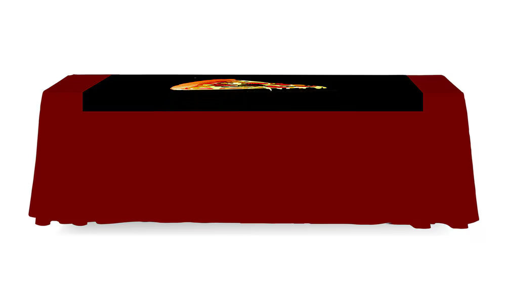 Table Runner Custom 5ft 3 Sided (Openl Back) Print