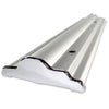 Silver Step Retractable Banner Stand - 60" w/Clamp Bar, SILVER (Stand Only)